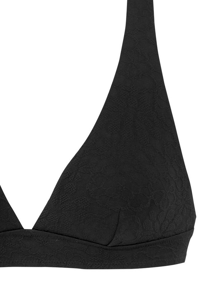Buffalo Triangel-Bikini-Top Bubble, mit floraler Struktur – Bild 3 von 5