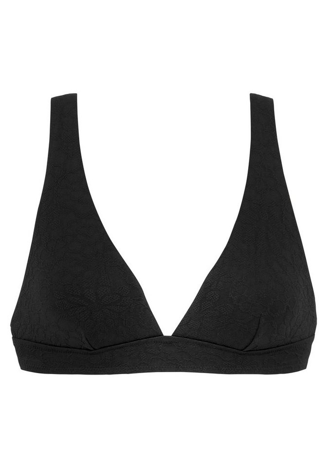 Buffalo Triangel-Bikini-Top Bubble, mit floraler Struktur – Bild 2 von 5