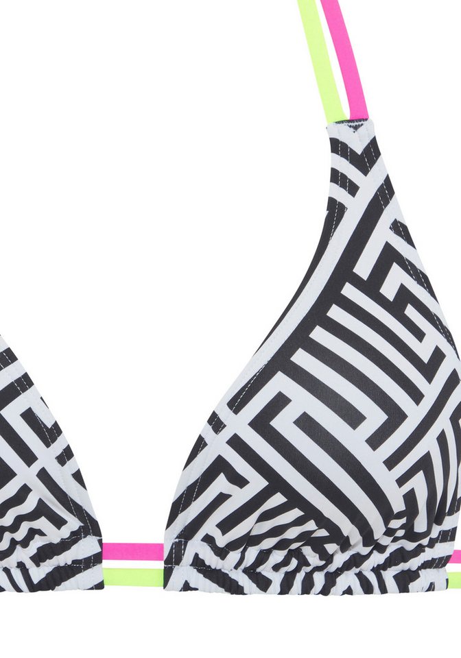 Buffalo Triangel-Bikini-Top Gioletta, mit modischen Kontrastträgern – Bild 4 von 5
