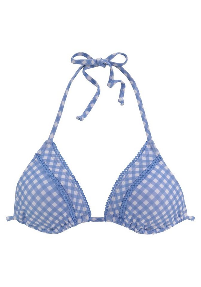 Buffalo Triangel-Bikini-Top Karo, mit Zierborte – Bild 2 von 5