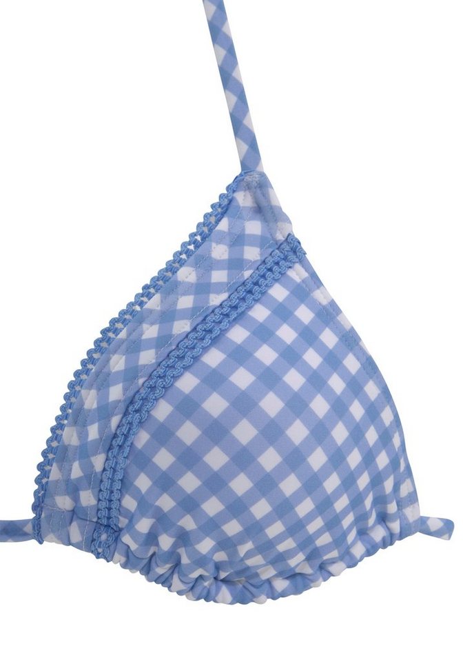 Buffalo Triangel-Bikini-Top Karo, mit Zierborte – Bild 3 von 5