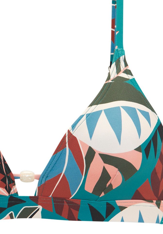 Buffalo Triangel-Bikini-Top Moana, mit modernem Allover-Print – Bild 3 von 4