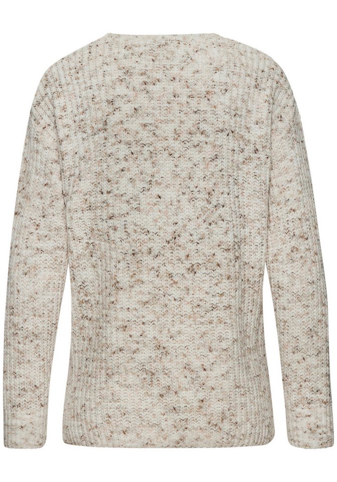 Buffalo V-Ausschnitt-Pullover aus kuschelig weichem Chenillegarn kuschelig weicher Strickpullover, in Multicolor-Optik, Kuschelpullover – Bild 3 von 5