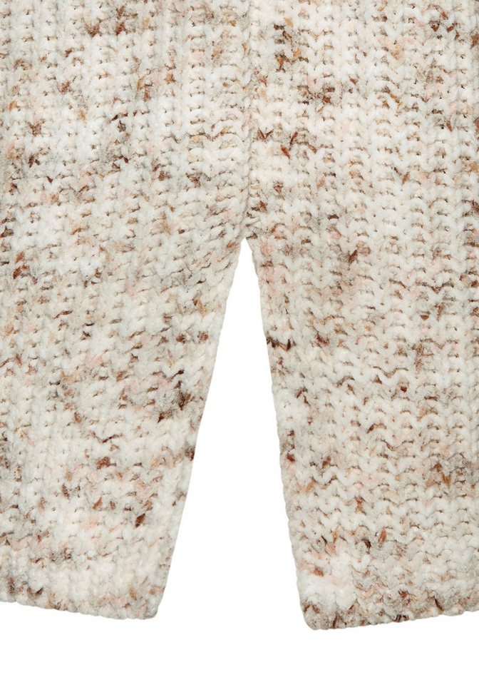 Buffalo V-Ausschnitt-Pullover aus kuschelig weichem Chenillegarn kuschelig weicher Strickpullover, in Multicolor-Optik, Kuschelpullover – Bild 4 von 5