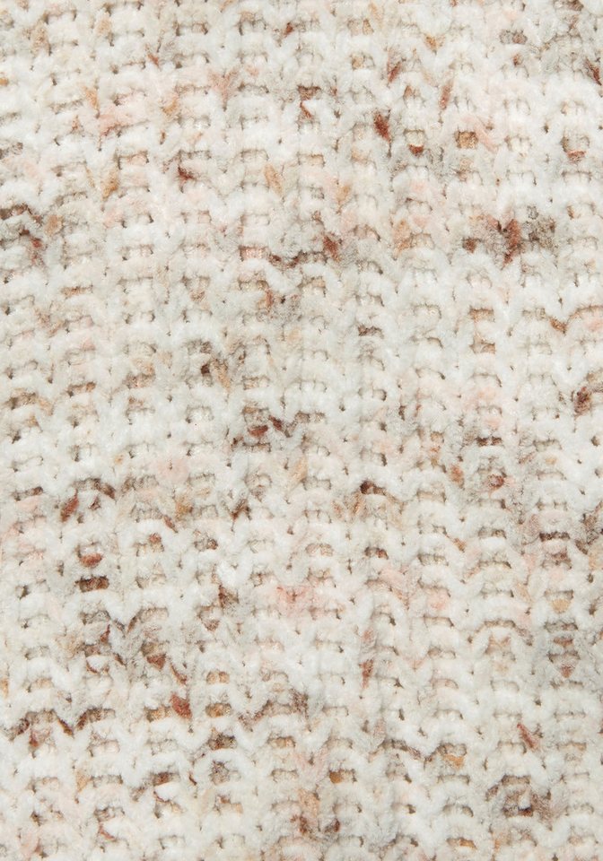 Buffalo V-Ausschnitt-Pullover aus kuschelig weichem Chenillegarn kuschelig weicher Strickpullover, in Multicolor-Optik, Kuschelpullover – Bild 5 von 5