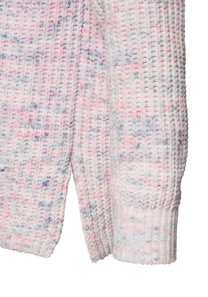 Buffalo V-Ausschnitt-Pullover aus kuschelig weichem Chenillegarn kuschelig weicher Strickpullover, in Multicolor-Optik, Kuschelpullover – Bild 5 von 5