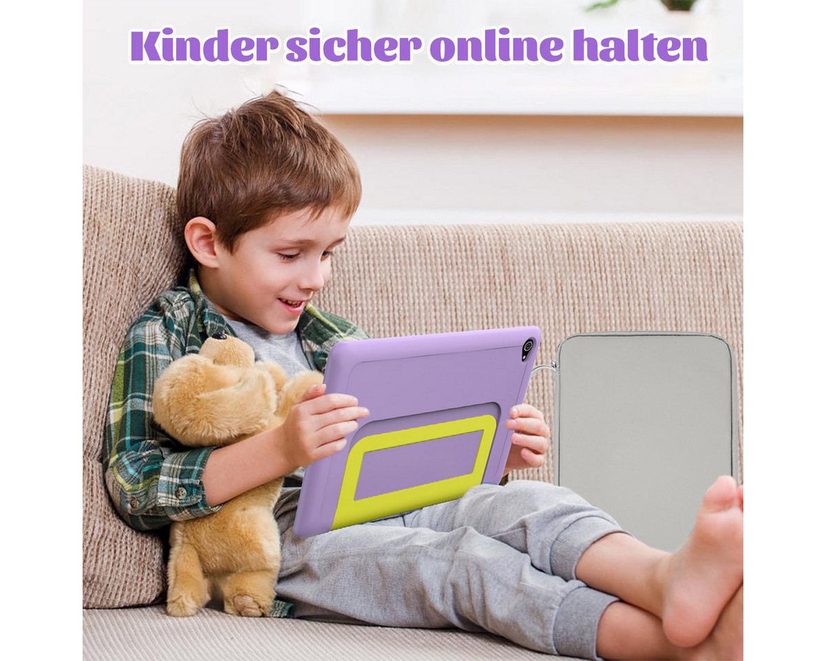 BUFO Kinder Lern-Tablet mit Elternkontrolle 10'' Android 16, 64GB Tablet (10", 64 GB, Android 16, Kids Bumper blau) – Bild 3 von 5