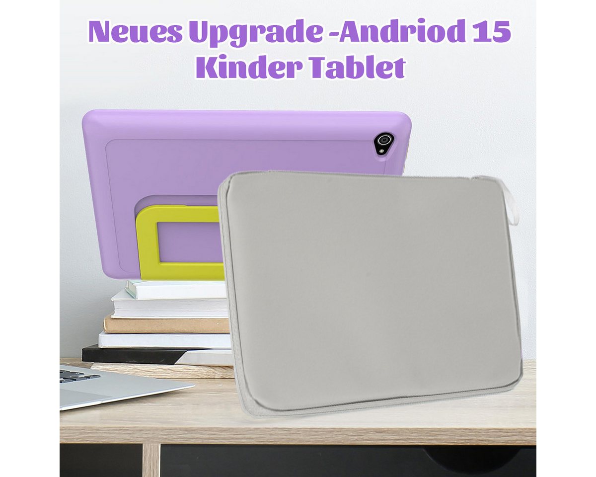 BUFO Kinder Lern-Tablet mit Elternkontrolle 10'' Android 16, 64GB Tablet (10", 64 GB, Android 16, Kids Bumper blau) – Bild 4 von 5
