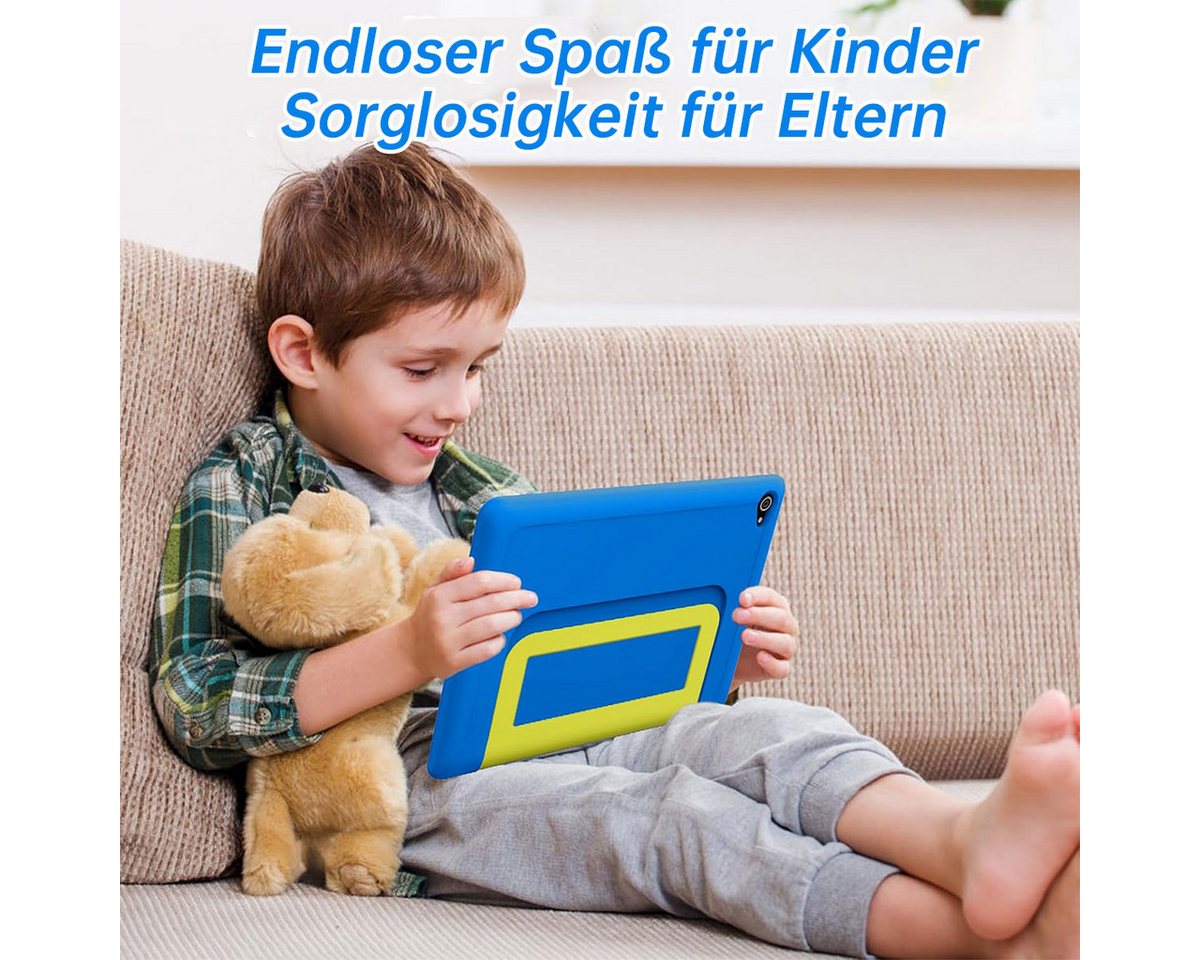 BUFO Kinder Lern-Tablet mit Elternkontrolle 10'' Android 16, 64GB Tablet (10", 64 GB, Android 16, Kids Bumper blau) – Bild 2 von 5