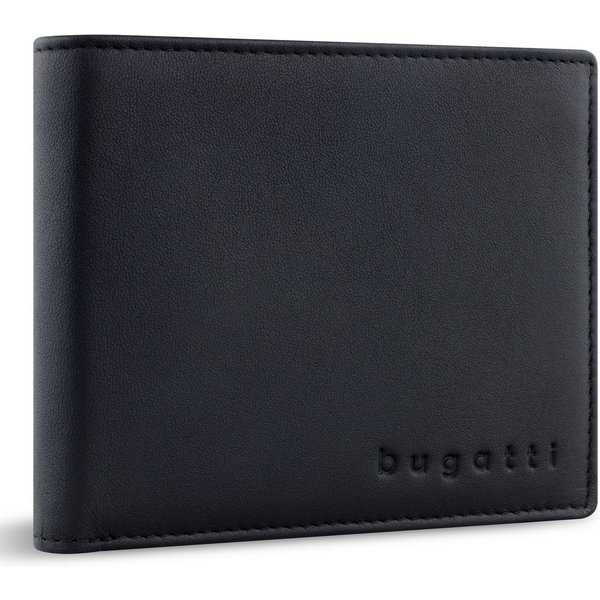 bugatti Geldbörse RFID Wallet With Flap, aus echtem Rindsleder mit RFID-Blocker Schutz