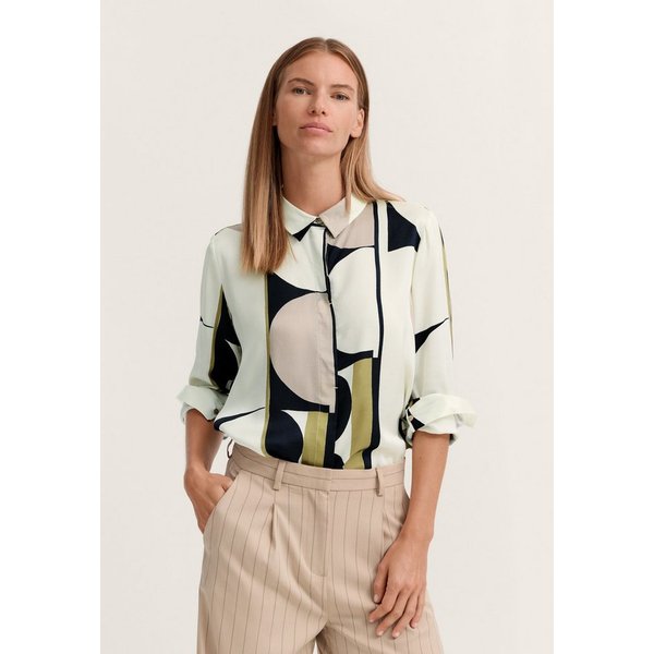 bugatti Hemdbluse Viskose mit verdeckter Knopfleiste