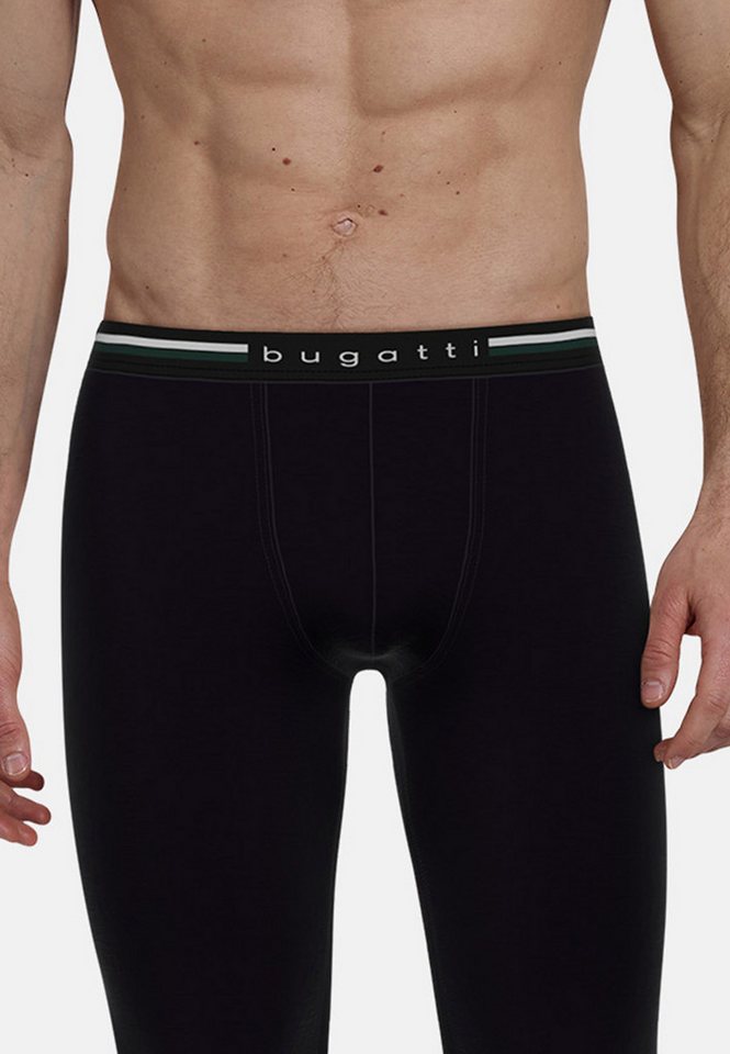 bugatti Lange Unterhose Rom mit Logo, bequem, elastisch, Baumwollmix, schneidet nicht ein, eng – Bild 5 von 5
