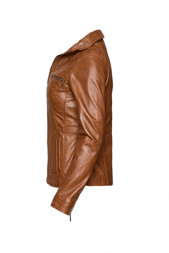 bugatti Lederjacke (1-St) sportives Design – Bild 3 von 5