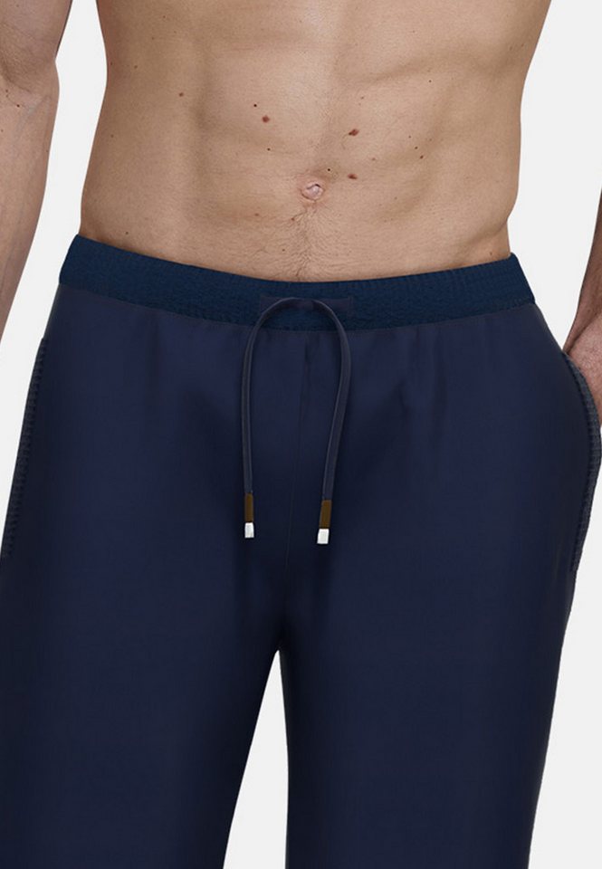 bugatti Pyjamahose Bologna mit Seitentaschen, niedriger Bund, bequem, elastisch, Materialmix – Bild 5 von 5