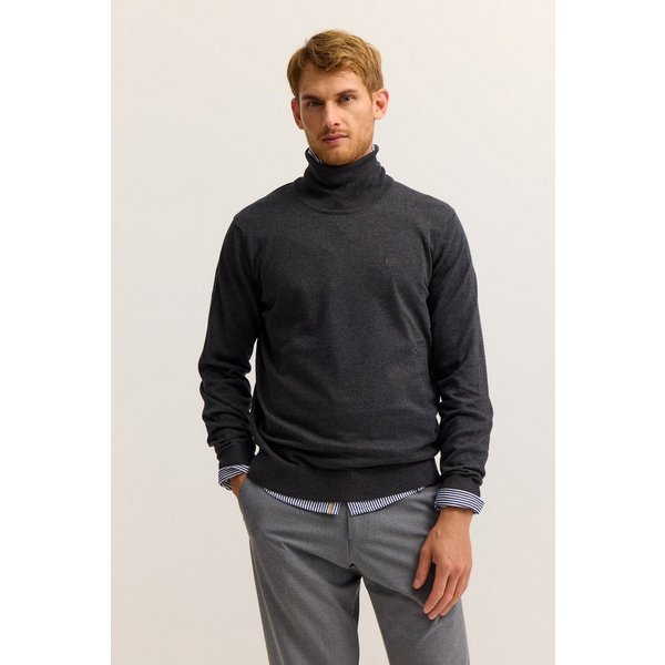 bugatti Rollkragenpullover Regular Fit aus reiner Baumwolle