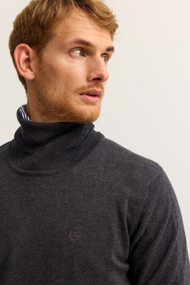 bugatti Rollkragenpullover Regular Fit aus reiner Baumwolle – Bild 3 von 3