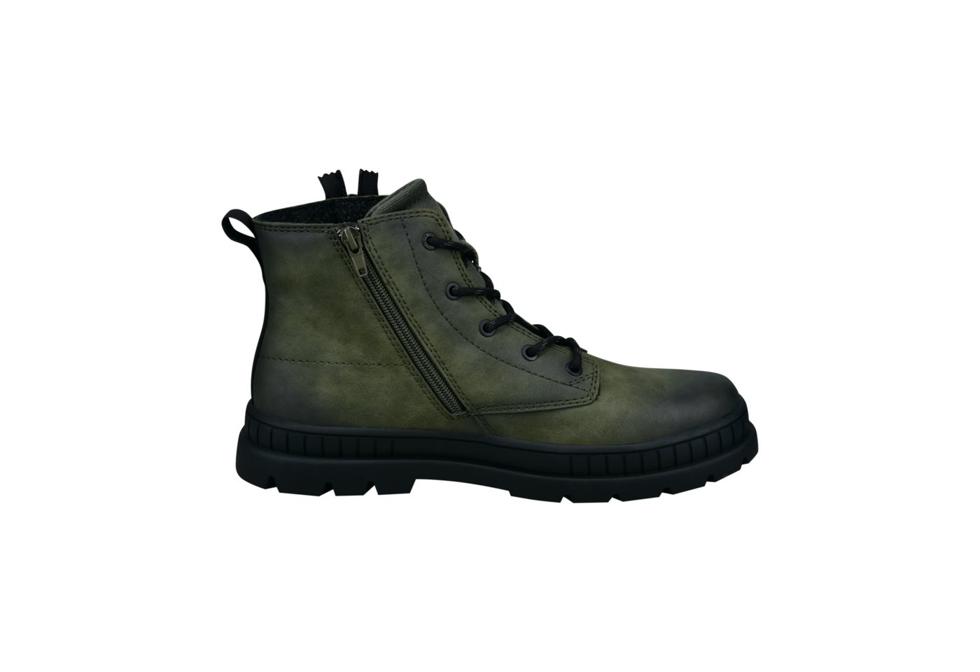 bugatti Schnürboots Schnürstiefelette, Outdoorboots mit Reißverschluss und Anziehlasche – Bild 5 von 5