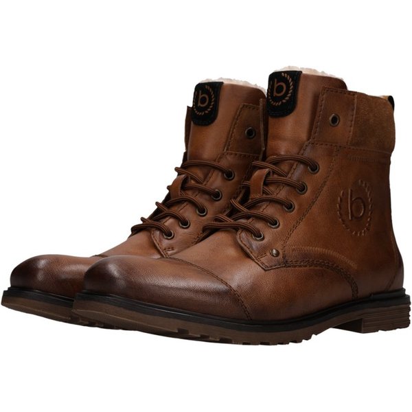 bugatti Schnürboots Schnürstiefelette, Winterboots mit Warmfutter