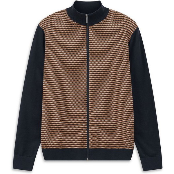bugatti Strickjacke Regular Fit mit Struktur