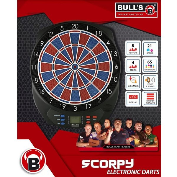 BULLS BULL'S Dartboard Scorpy, Größe ONE SIZE in Schwarz