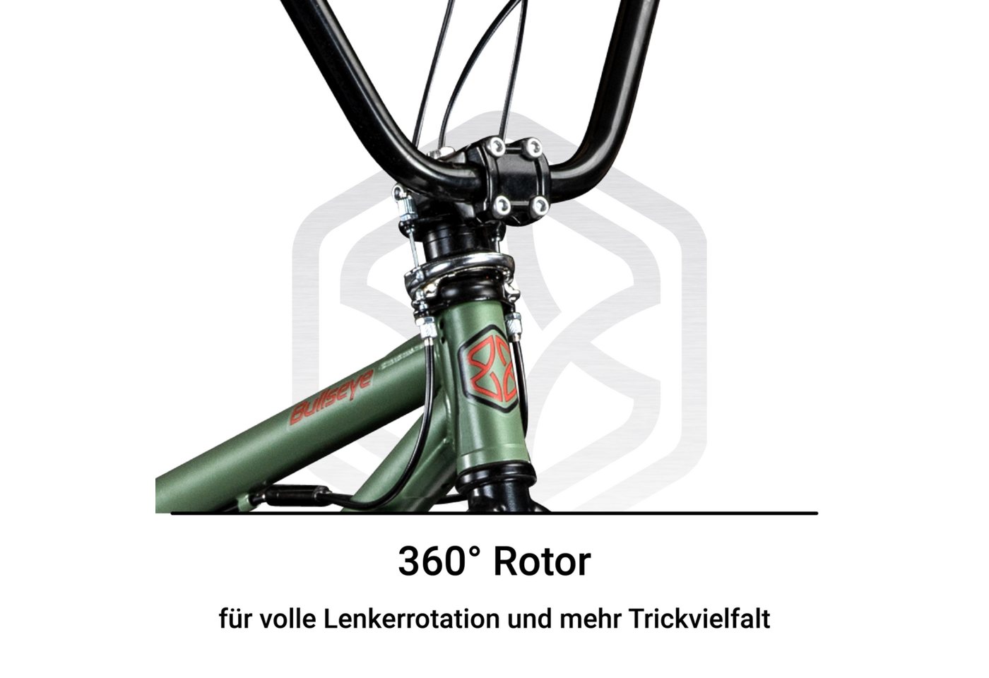 bullseye BMX-Rad Project 301, 1 Gang, BMX Rad 20 Zoll Fahrrad 2 Pegs 360° Rotor Jugendliche Erwachsene – Bild 3 von 5