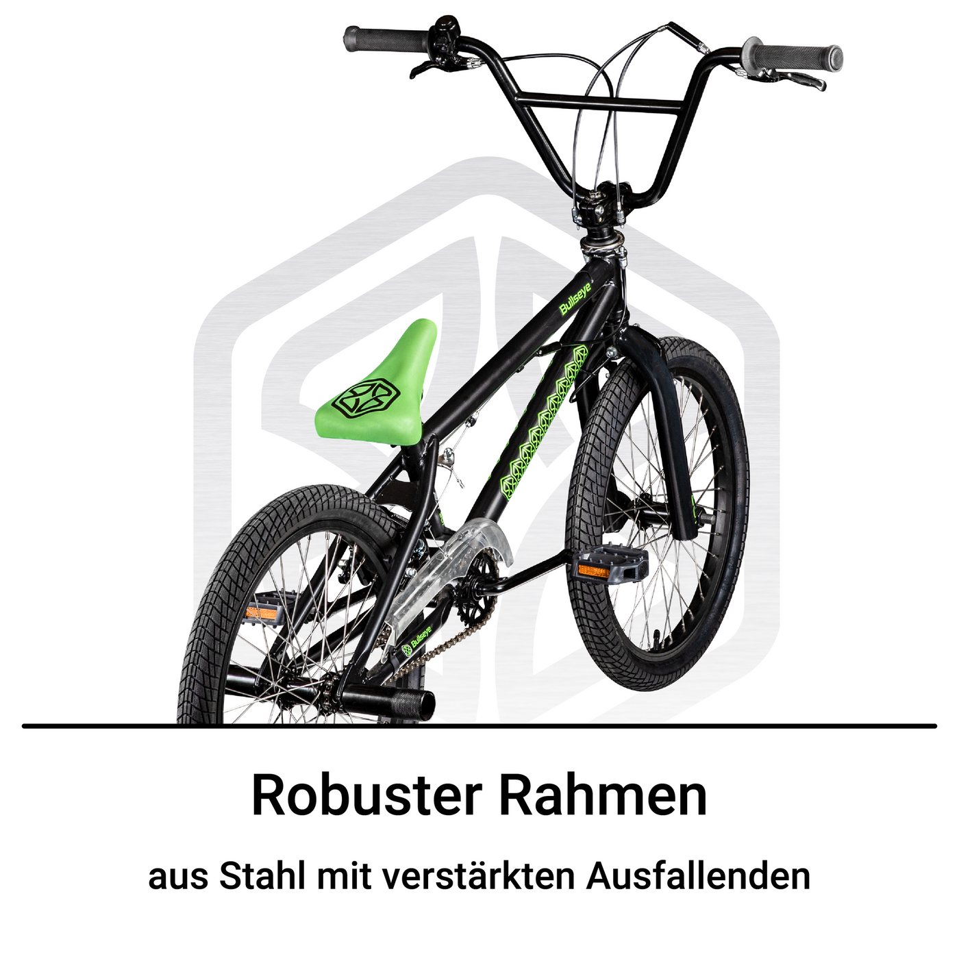 bullseye BMX-Rad Project 301, 1 Gang, BMX Rad 20 Zoll Fahrrad 2 Pegs 360° Rotor Jugendliche Erwachsene – Bild 5 von 5
