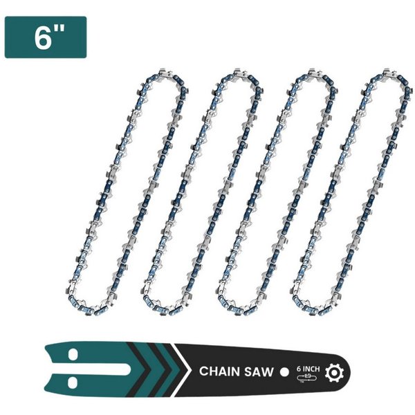 Bundviel Ersatzkette 1/4" 1,1mm 4 kettensägenketten kompatibel mit 6/8" Kettensägen