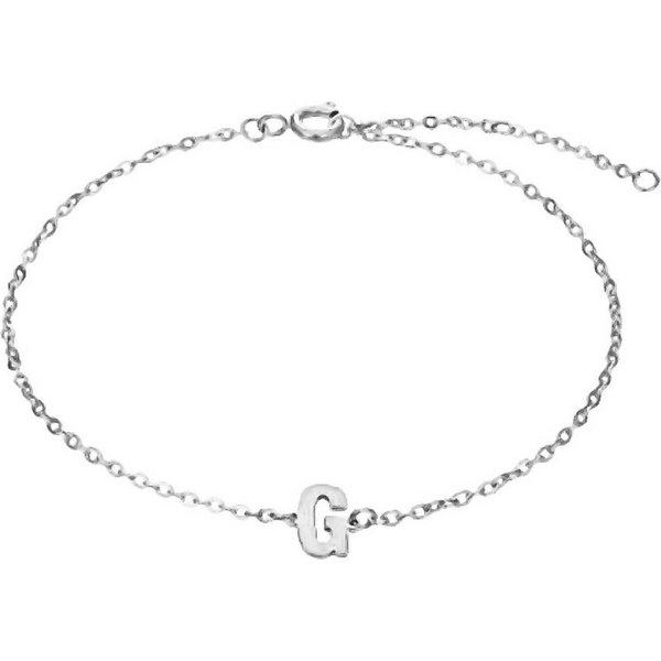BUNGSA Armband G - Buchstaben Armkette aus Edelstahl Silber Unisex (1 Armband, 1-tlg), Bracelet Armschmuck