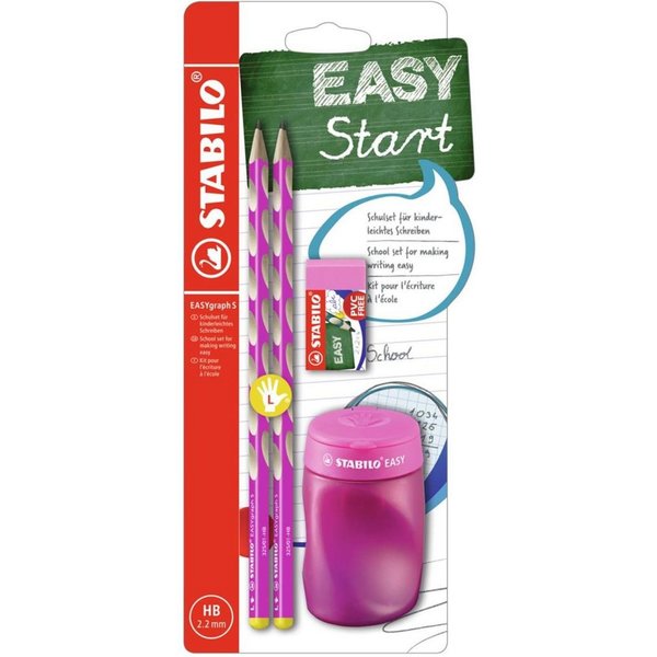 STABILO Buntstift STABILO EASYgraph - Schulset 2 - pink - linkshändig
