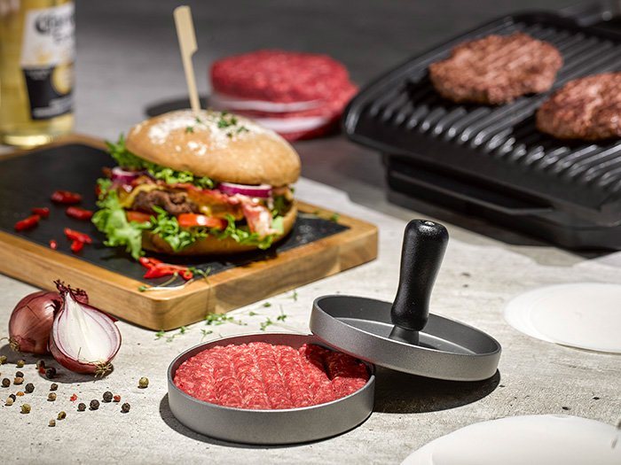 Buddy's Burgerpresse Buddy´s BBQ (1 St), Aluminium, mit 100 Blatt Papier, Ø 12 cm – Bild 2 von 4