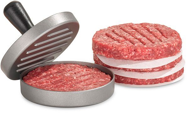 Buddy's Burgerpresse Buddy´s BBQ (1 St), Aluminium, mit 100 Blatt Papier, Ø 12 cm – Bild 3 von 4
