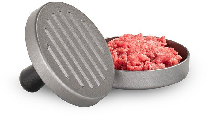 Buddy's Burgerpresse Buddy´s BBQ (1 St), Aluminium, mit 100 Blatt Papier, Ø 12 cm – Bild 4 von 4
