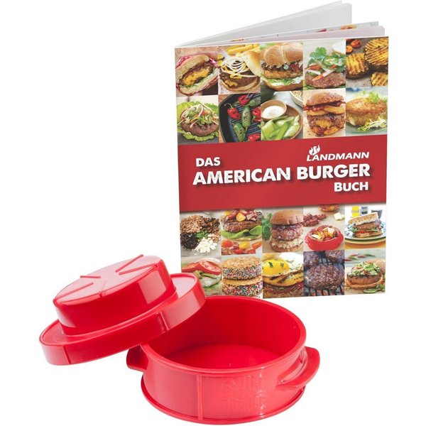 LANDMANN Burgerpresse Landmann Selection American Burger Set Burgerpresse 2in1 inkl Rezept