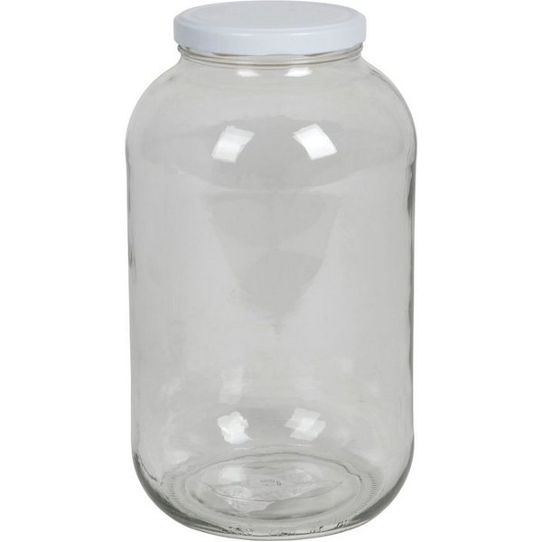 BURI Einmachglas Einmachglas 4,25L Vorratsglas Einweckglas Konservenglas Gurkenglas, Glas