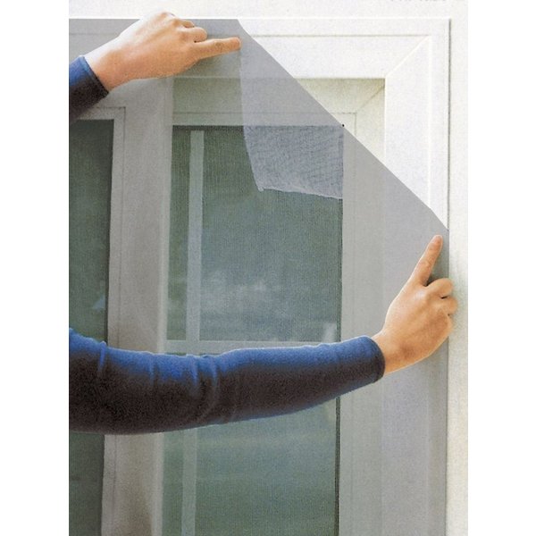BURI Fliegengitter-Gewebe Fensterfliegengitter 100x100cm weiß schwarz Insektenschutz Fliegennetz
