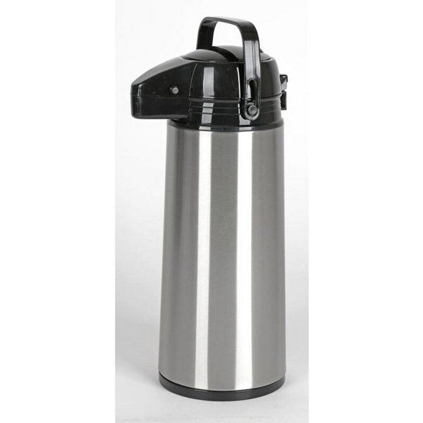 BURI Isolierkanne Edelstahl-Isolierkanne 1,8L Kaffee Tee mit Pumpsystem & Tragegriff, 1800 l