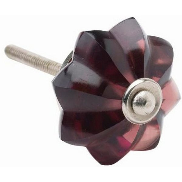 BURI Möbelknopf Lisbeth Dahl Möbelgriff 5cm Möbelknopf Schrankgriff Acryl Metall lila (1-St)