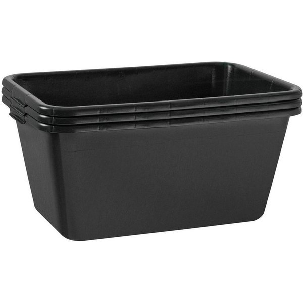 BURI Mörtelkübel 3x Mörtelkasten 65 Liter Mörtelwanne 71x46cm Mörtelkübel extra robust, (3-tlg)