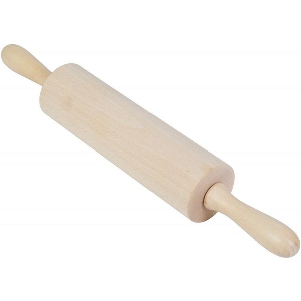 BURI Nudelholz Nudelholz 39,5cm Teigroller Pasta Holzwalze Ausroller Backhelfer Metal