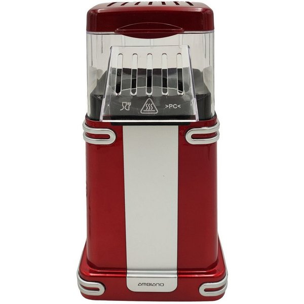 BURI Popcornmaschine Popcornmaschine rot Popcornautomat Heißluft Popcorn Maker 900W Popcorn