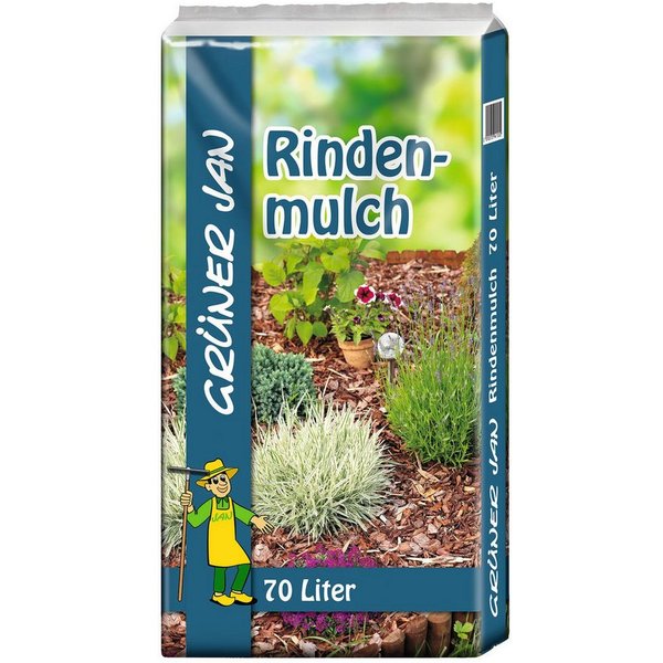 BURI Rindenmulch Rindenmulch 70 Liter Gartenmulch Rinde Borke Bodenabdeckung