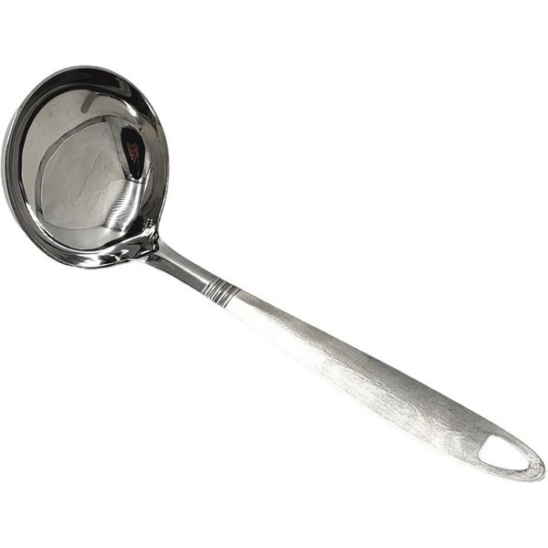 BURI Schöpflöffel Schöpfkelle aus Edelstahl 21,5cm Suppenkelle Saucenlöffel Saucenkelle