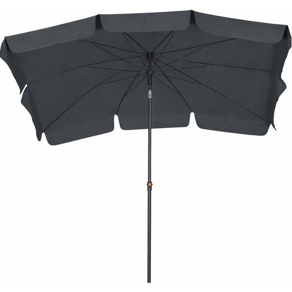BURI Sonnenschirm Sonnenschirm Gartenschirm Balkonschirm 210x140 cm Rechteckig knickbar