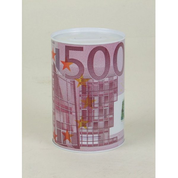 BURI Spardose Spardosen 12er-Set Metall 10 × 15 cm Euro Design