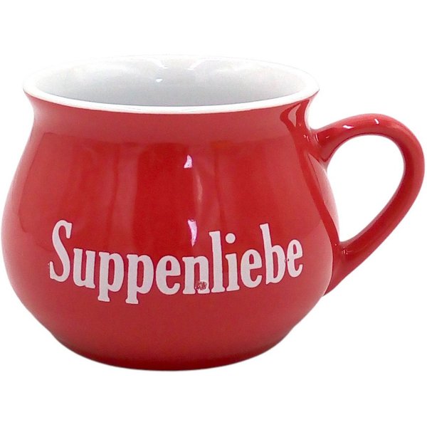 BURI Suppenschüssel Keramik Suppentasse mit Spruch Tasse Suppenteller Schüsselset Suppenta, Keramik