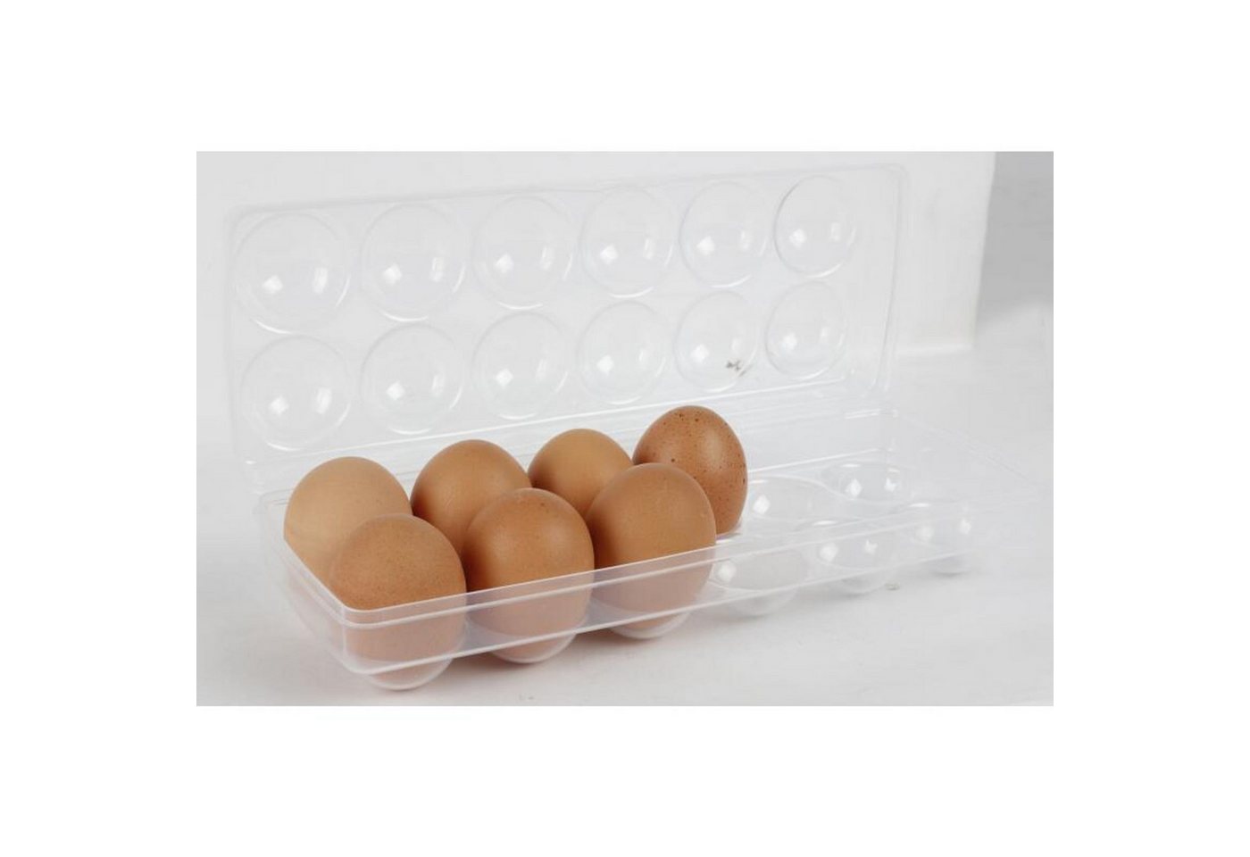BURI Teedose Eierdose für 12 Eier Eierbehälter Eieraufbewahrungsbox Kühlschrankbox, Kunststoff – Bild 5 von 5