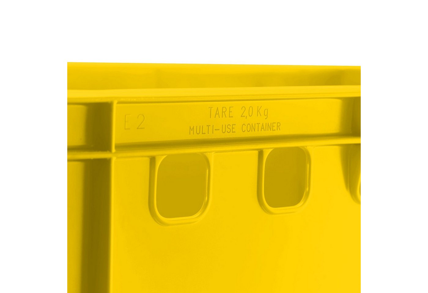 BURI Transportbehälter Fleischkiste E2 Metzgerkiste Lagerkiste Eurobox lebensmittelecht, (1-St) – Bild 3 von 5