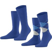 BURLINGTON Everyday 2-Pack Herren Socken, Größe 40 in Blau