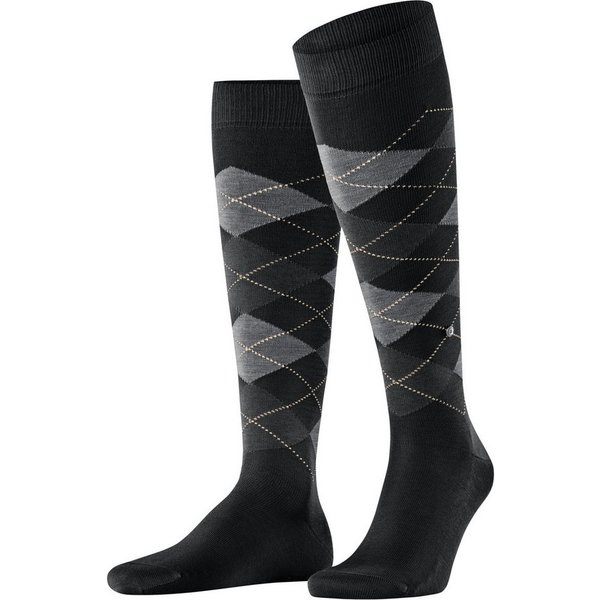 Burlington Kniestrümpfe Manchester Einheitsgröße 40-46, Argyle-Muster, Burlington-Clip
