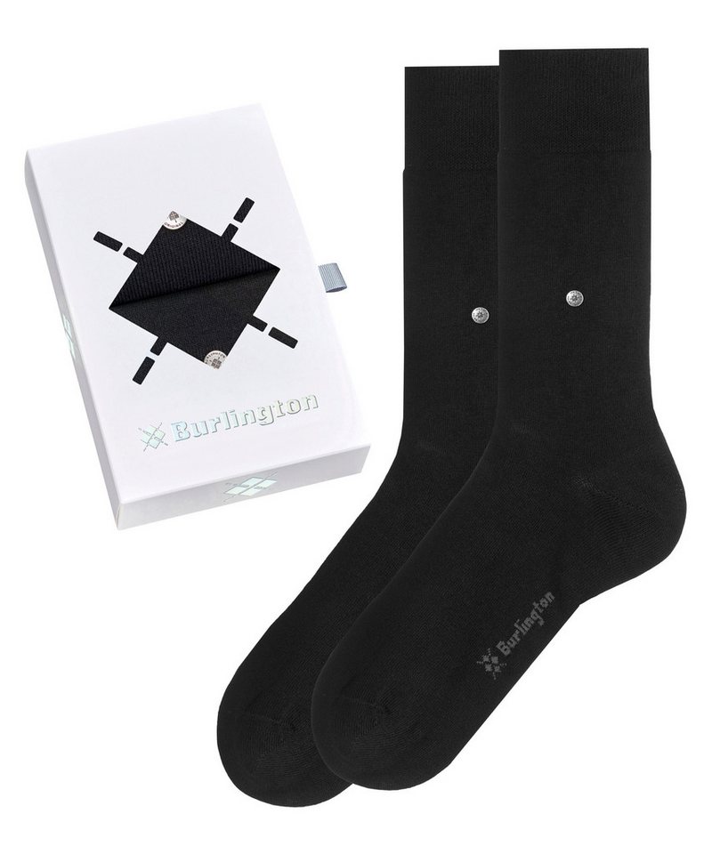 Burlington Socken Basic Gift Box (2 Paar) Einheitsgröße 36-41, unifarben, Burlington-Clip, Geschenkbox – Bild 2 von 3